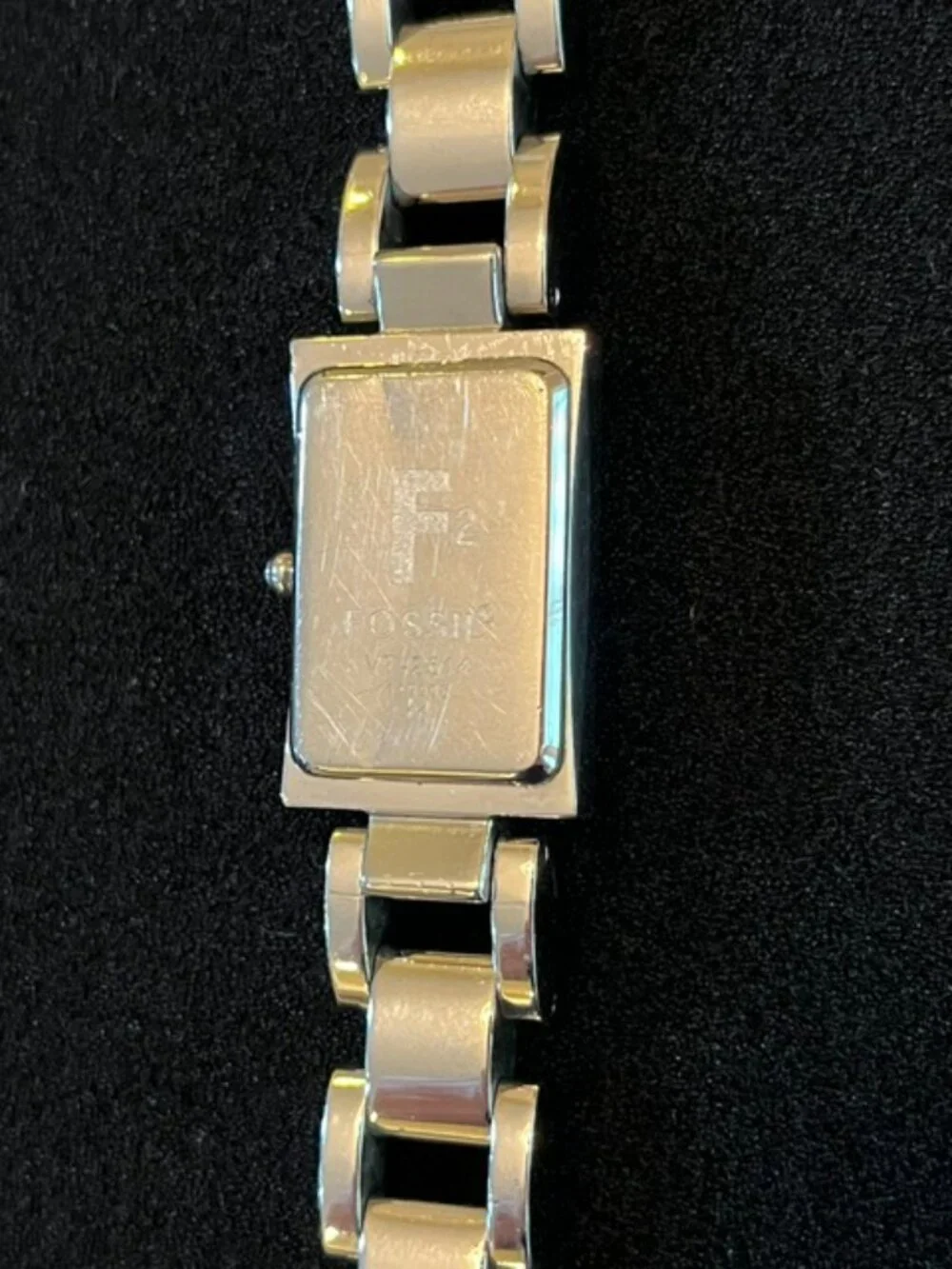 FOSSIL | F2 Vintage Silver-Tone Bracelet Watch Sporty Classic-EUC-NEW Battery